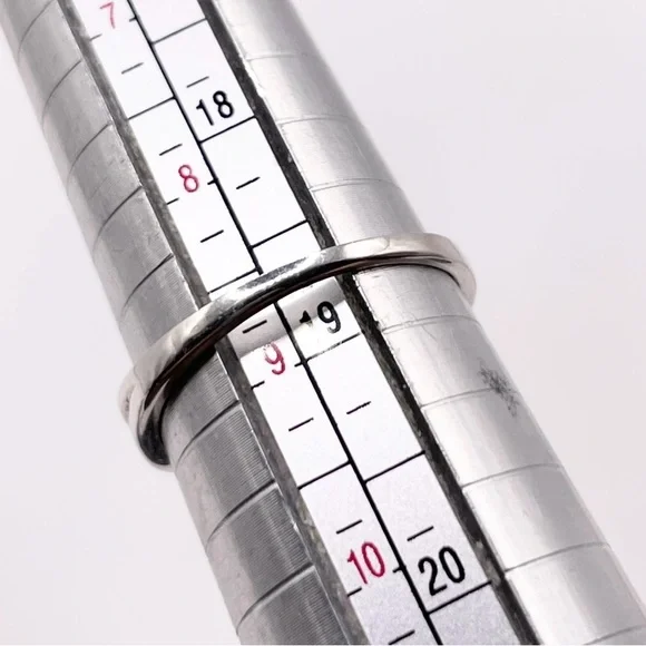 Size 9 Orange Kyanite 925 Sterling Silver Ring - Picture 6 of 7